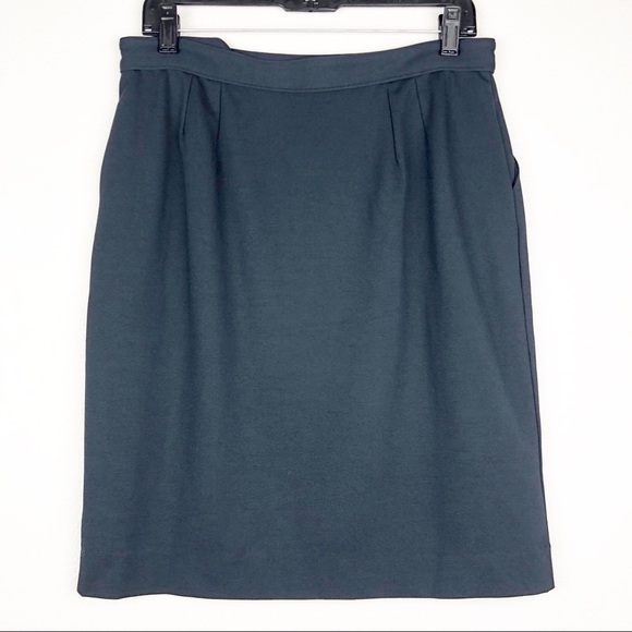 Pendleton Petite Black Pencil Skirt with Pockets - Picture 2 of 8